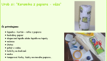 Keramika z papiera - váza Keramika z papiera - váza