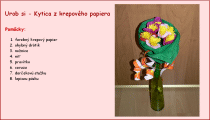 kytica z krepového papiera kytica z krepového papiera