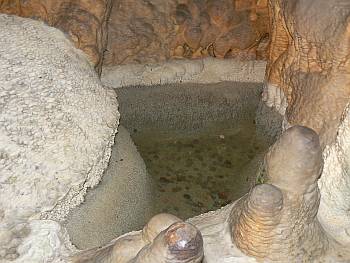 Jaskyňa Driny - sintrové jazierko