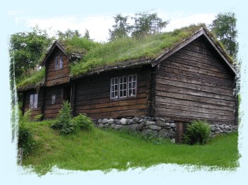 domy v minulosti (múzeum Ålesund, Nórsko)